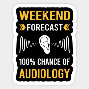 Weekend Forecast Audiology Audiologist Sticker